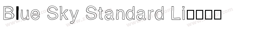 Blue Sky Standard Li字体转换